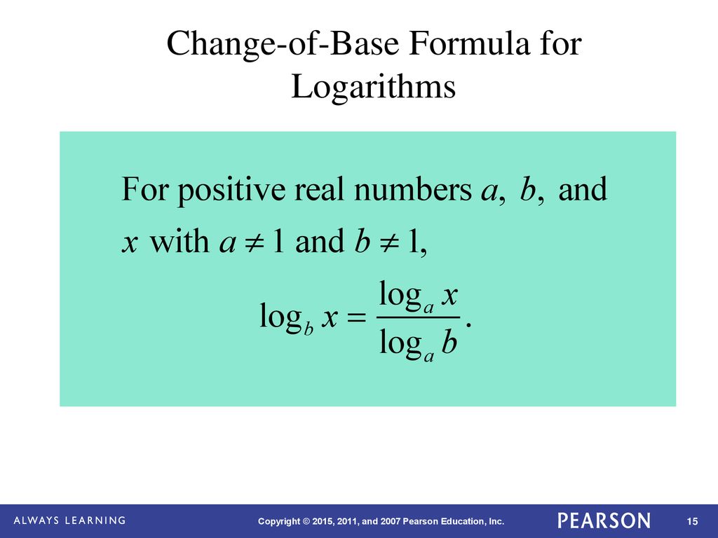 Properties of Logarithmic Functions - ppt download