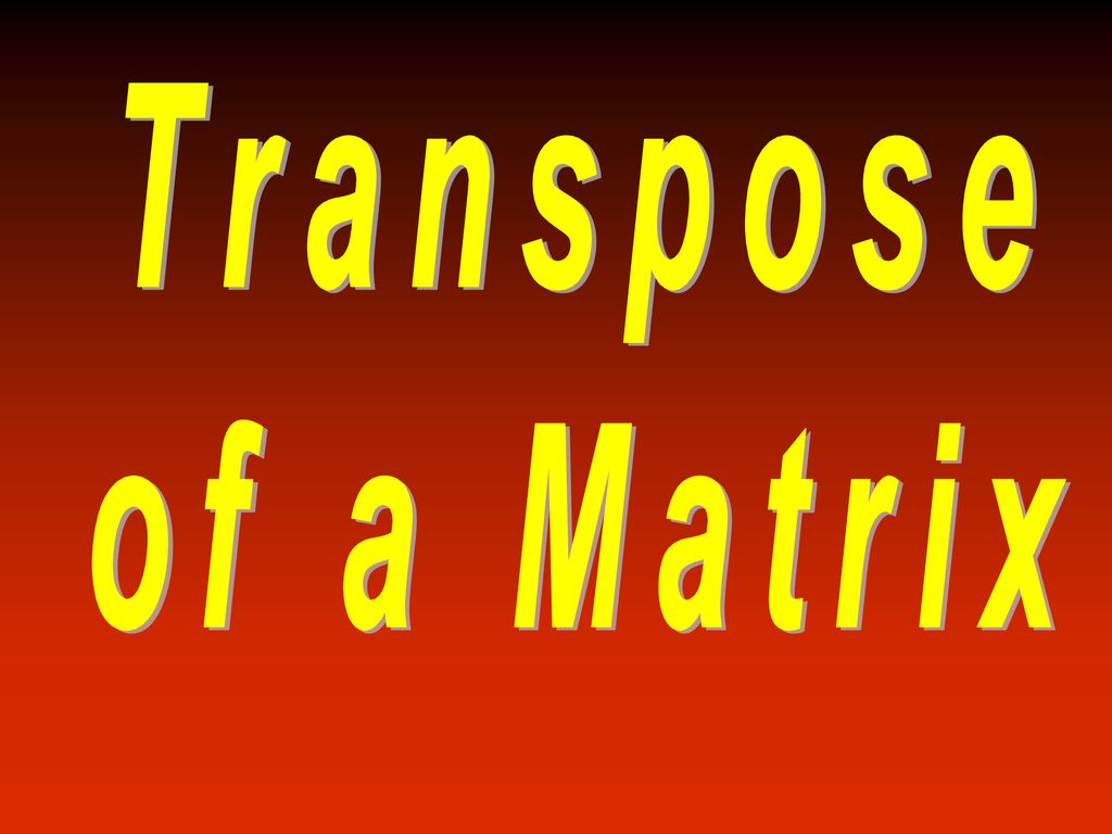 Linear algebra lecture ppt download