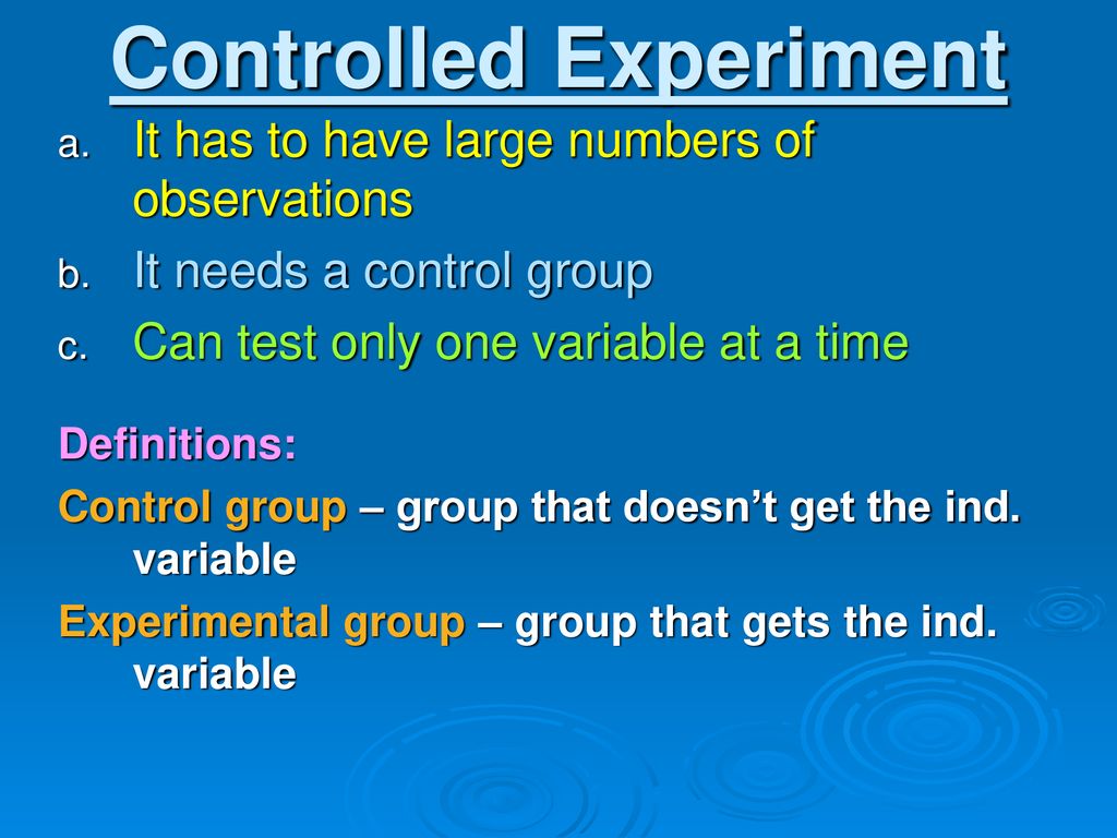 An Introduction to the Scientific Method ppt download