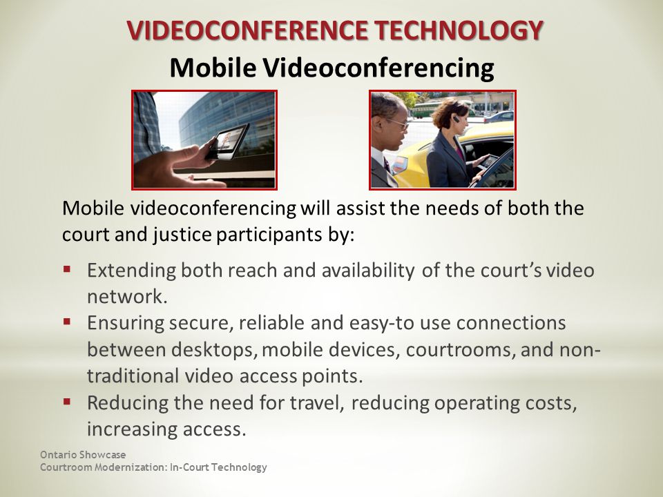 VIDEOCONFERENCE TECHNOLOGY