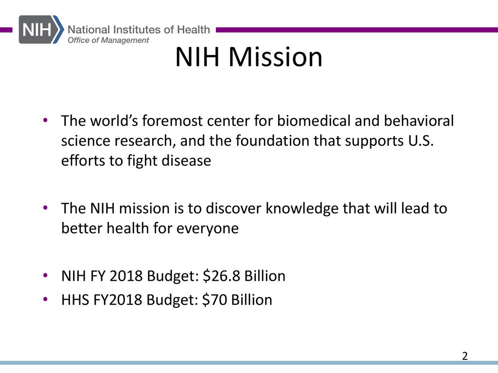 NIH Mission