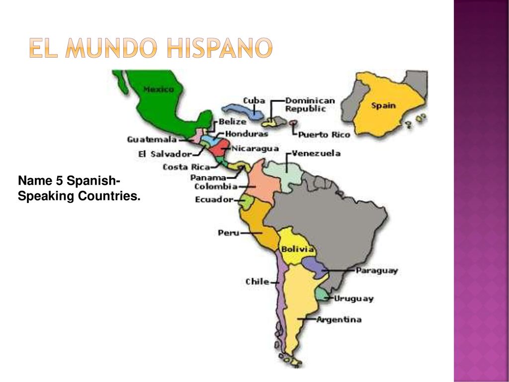 В каких странах испанский государственный. Испаноговорящие страны Латинской Америки. Карта распространения испанского языка. Испаноязычные страны. Страны говорящие на испанском языке.