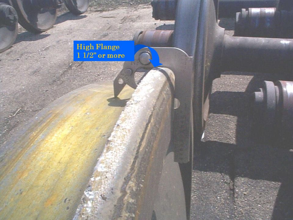 High Flange 1 1/2 or more High flange is caused by rim lose.