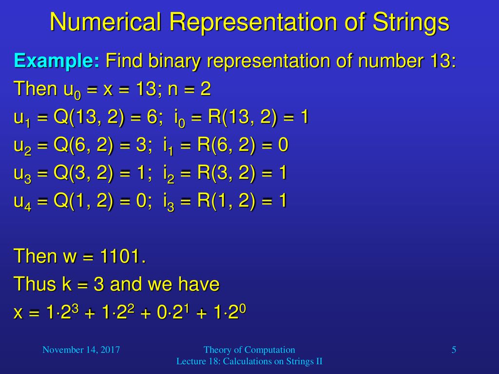 Numerical Representation of Strings - ppt download