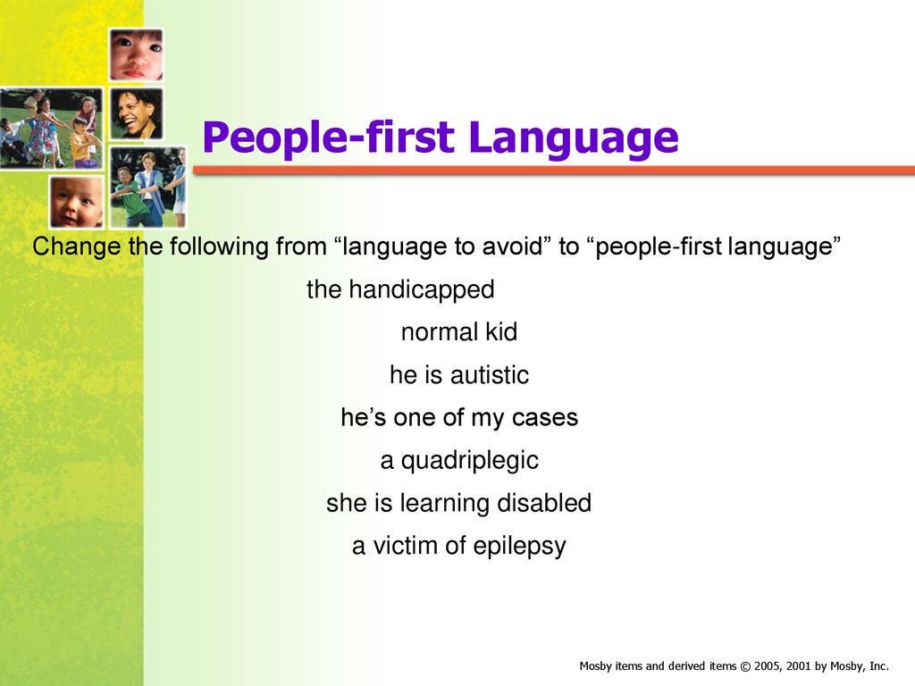 People-first Language
