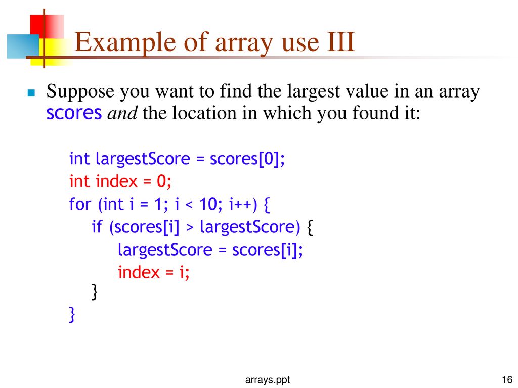 Arrays 2-May ppt download