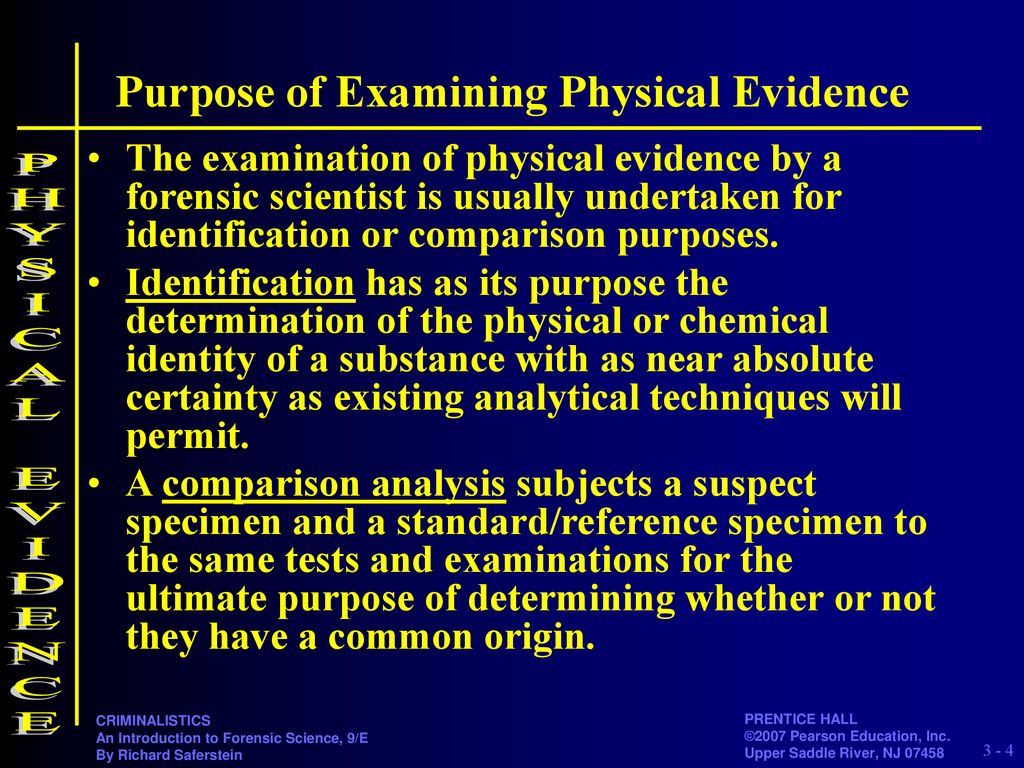 Chapter 3 PHYSICAL EVIDENCE - Ppt Download