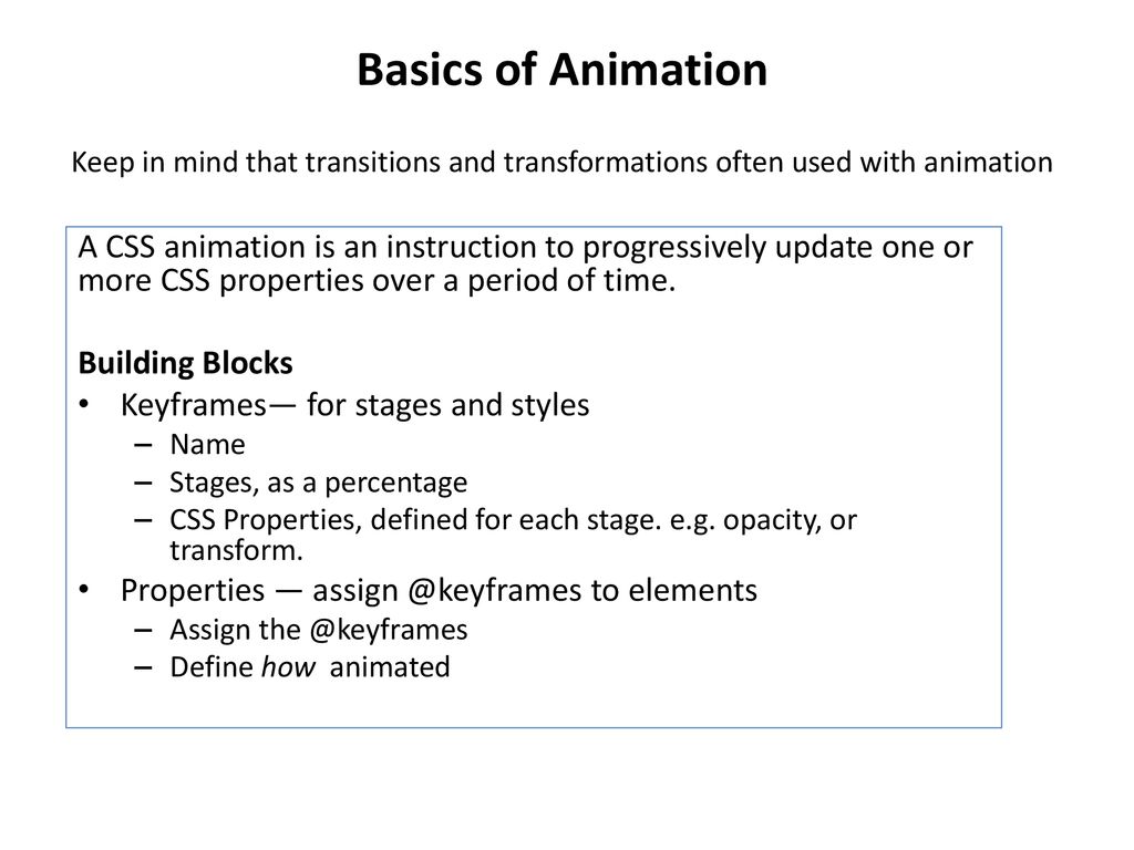 Eclectic Animations. - ppt download