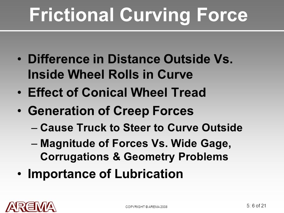Frictional Curving Force