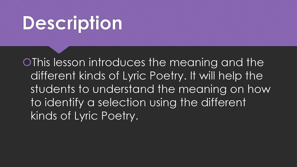 PPT - Song Lyrics as a Form of Poetry PowerPoint Presentation, free  download - ID:4212427
