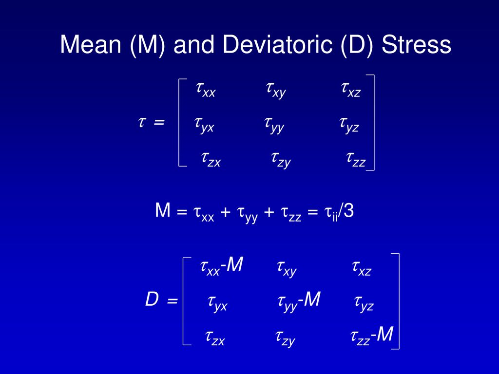 Stress: Force per unit area across an arbitrary plane. - ppt download