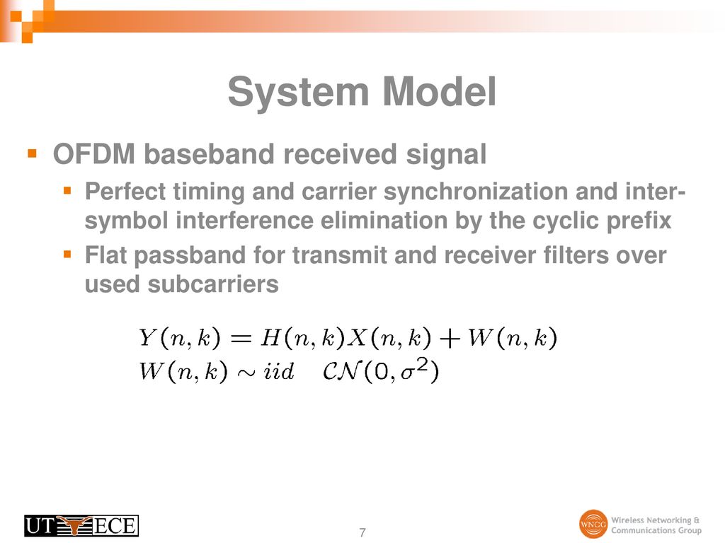 Joint Channel Estimation and Prediction for OFDM Systems - ppt download