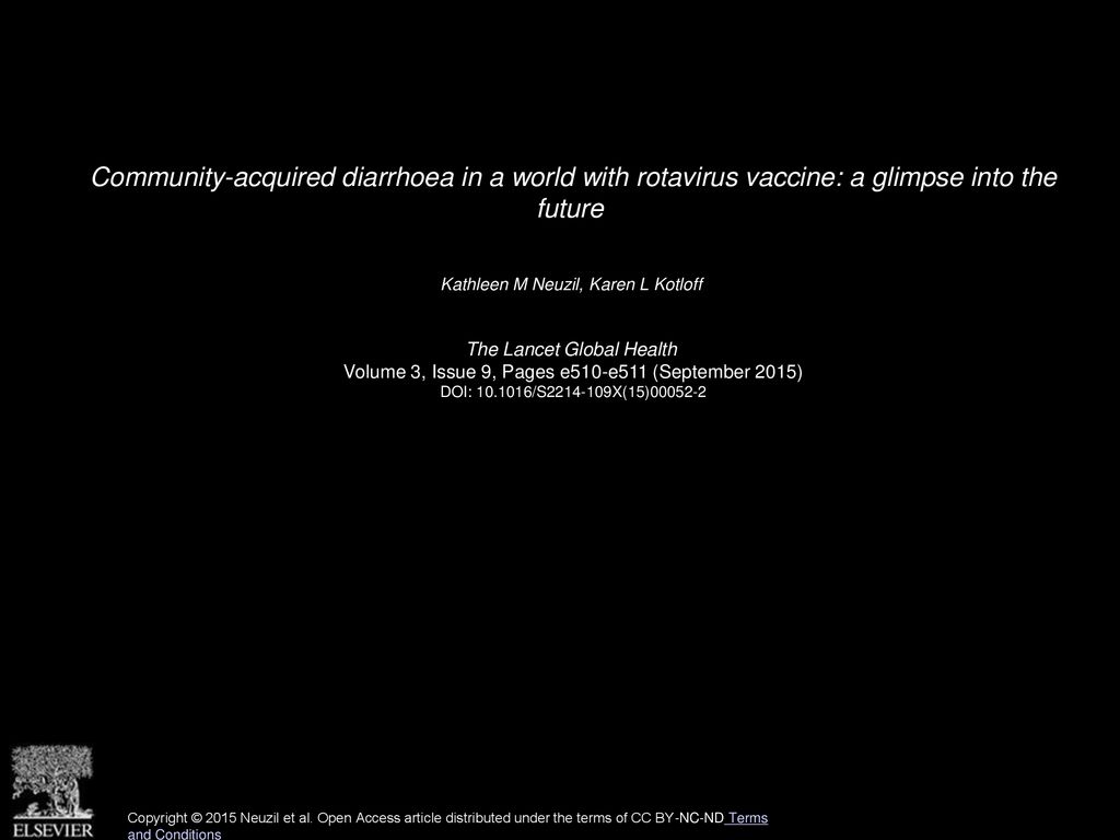 Community-acquired diarrhoea in a world with rotavirus vaccine: a glimpse into the future