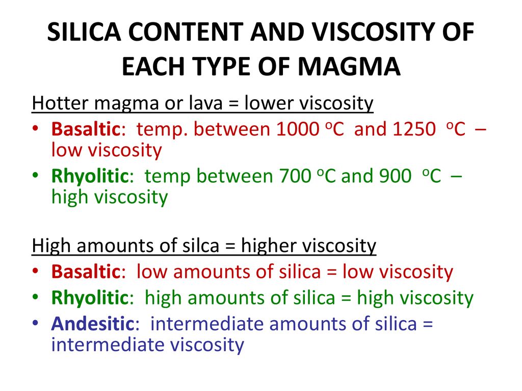 Chapter 18 Volcanoes Section 1 Magma Ppt Download