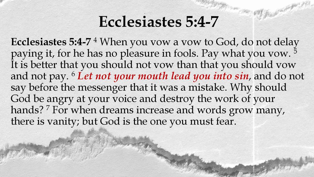 Ecclesiastes 5:1-7 Vanity of Empty Religion - ppt download