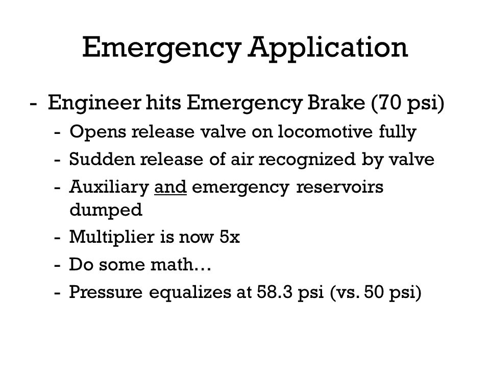 Emergency Application