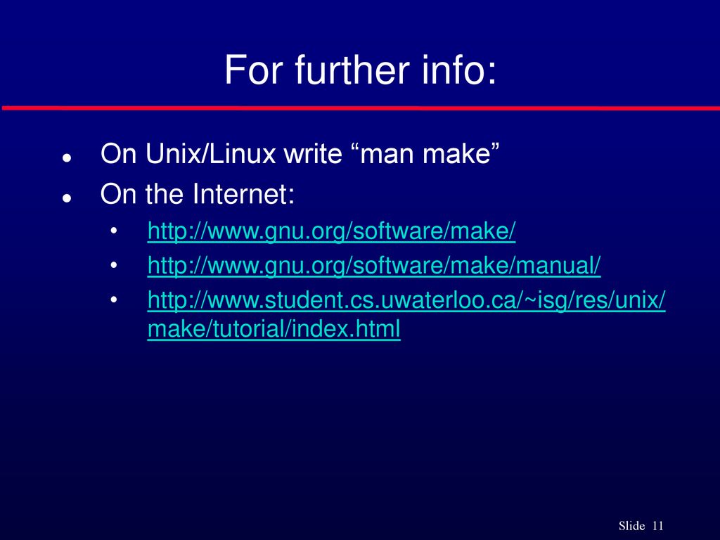 GNU Make. - ppt download