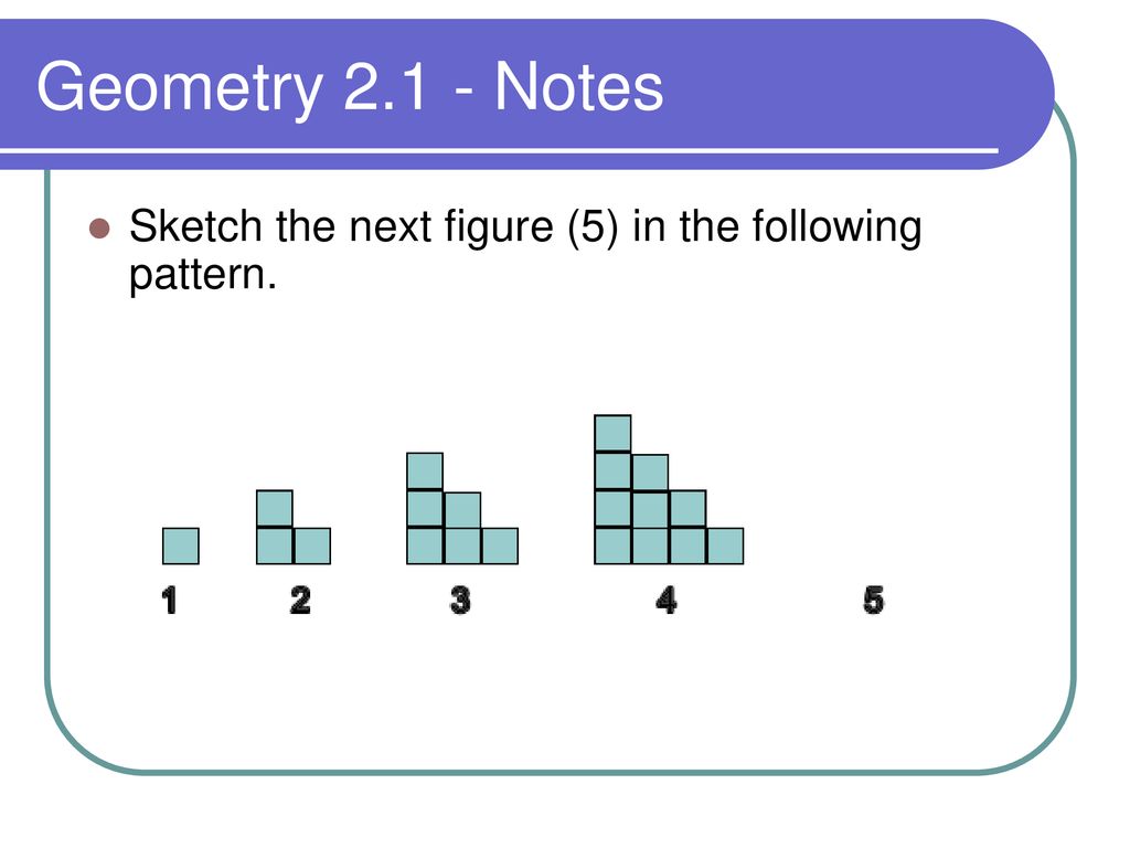 Patterns and inductive reasoning ppt download