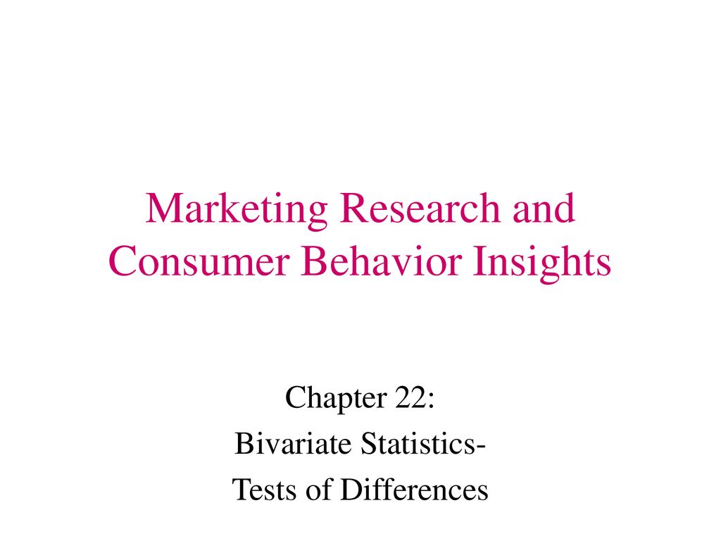 Marketing Research And Consumer Behavior Insights - Ppt Download