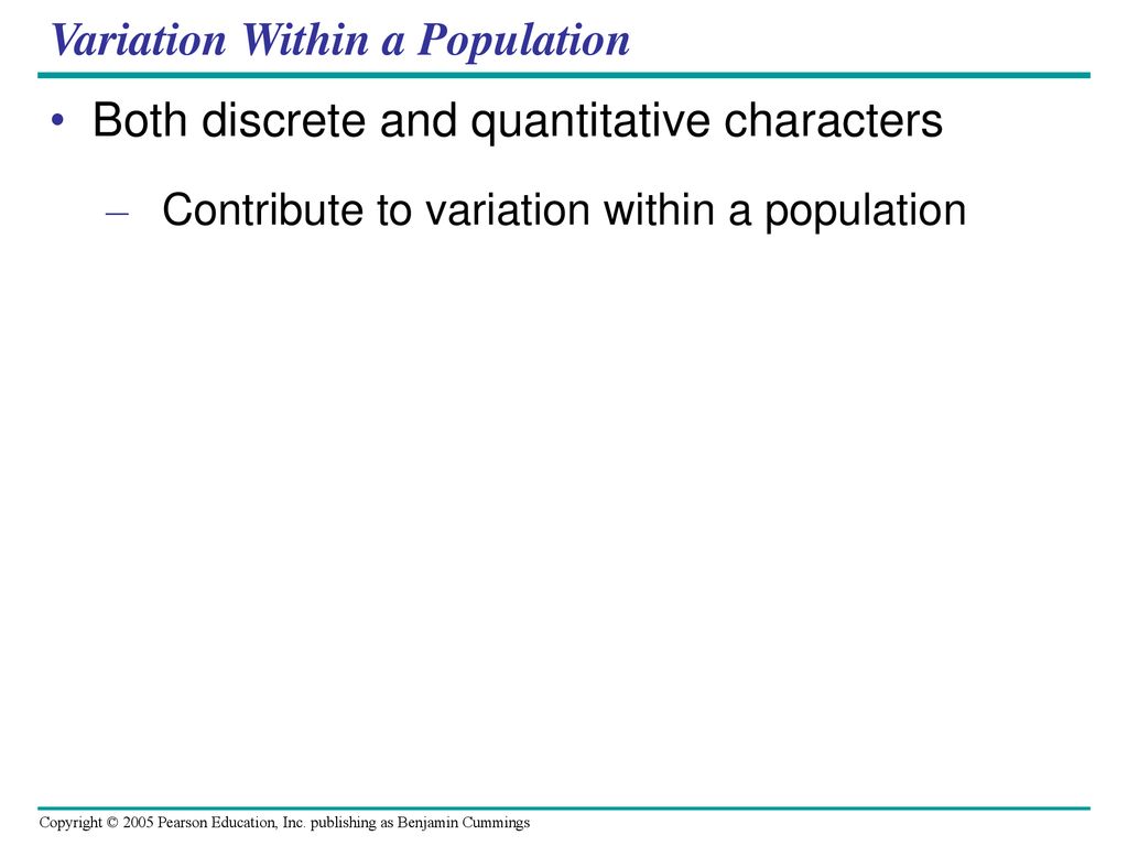 Variation Within a Population