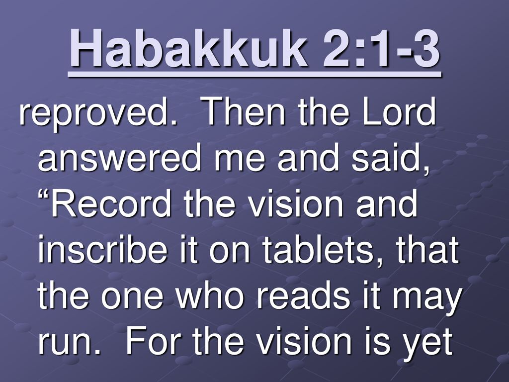 Habakkuk 2:1-3
