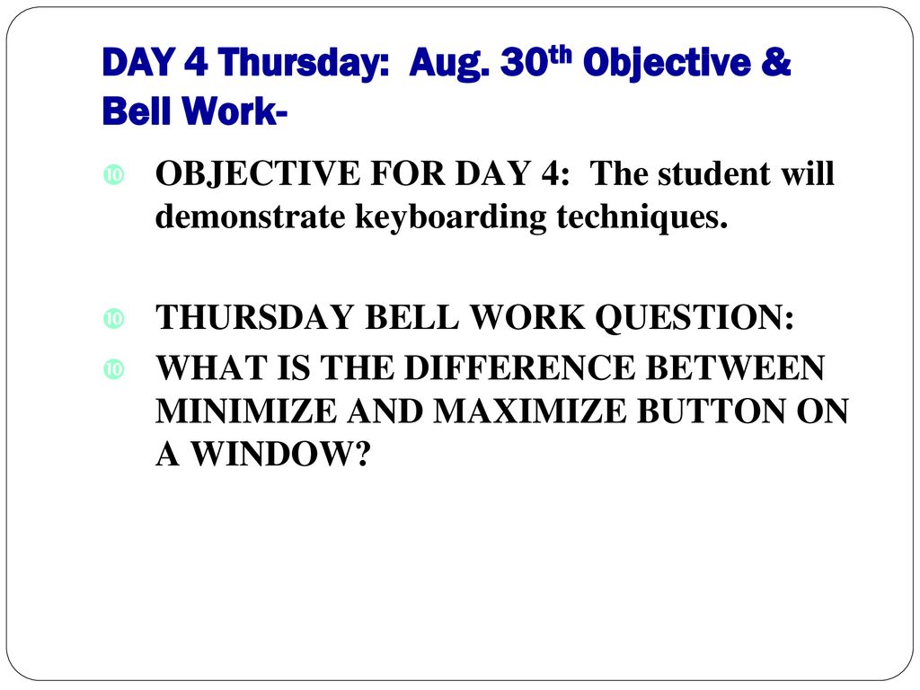 Aug 27th monday bellwork week 4 ppt download