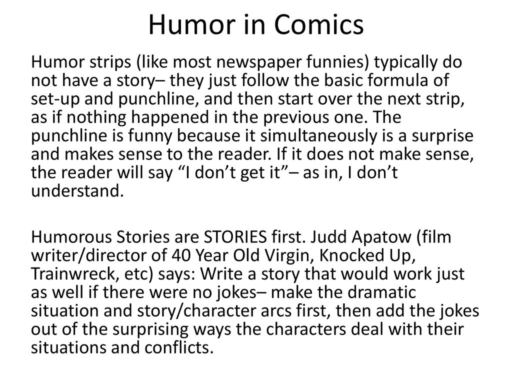 Introduction to Writing and Drawing Humor in Comics - ppt download