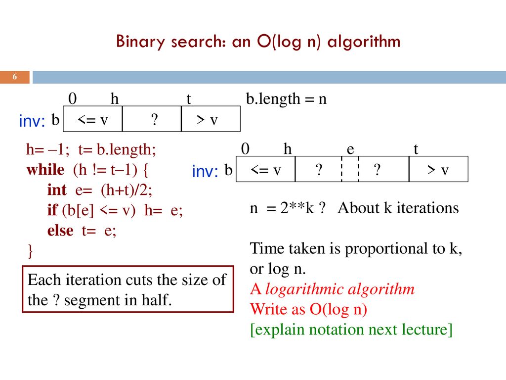 Searching and Sorting Hint at Asymptotic Complexity - ppt download
