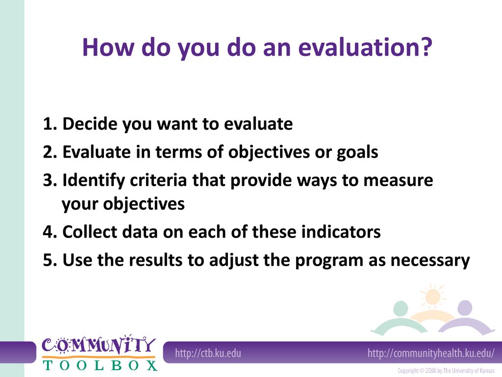 Measuring Success: Evaluating Community Initiatives - ppt download