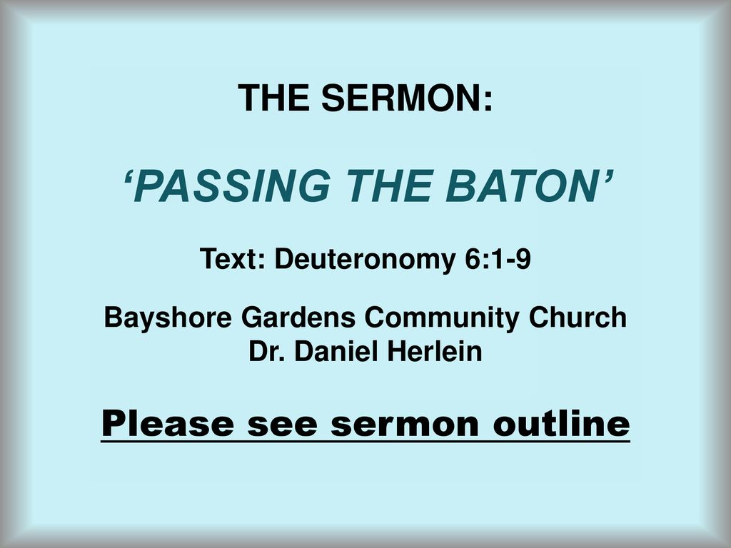 Bayshore Gardens Community Church - ppt download