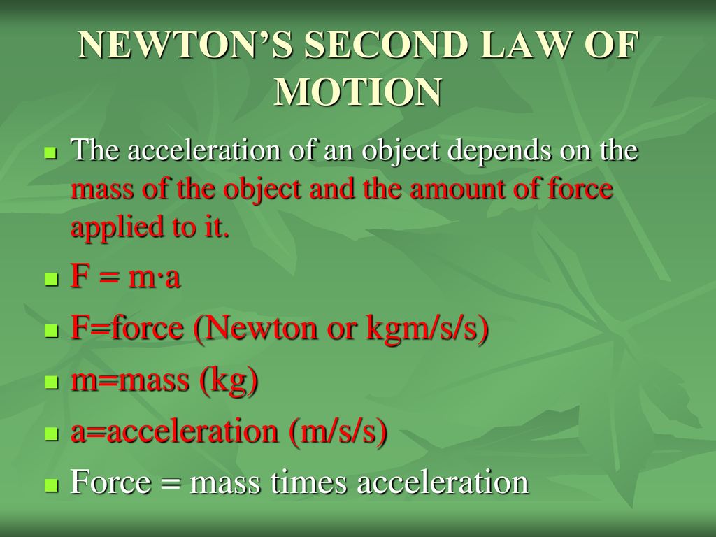 Newton’s Laws of Motion - ppt download