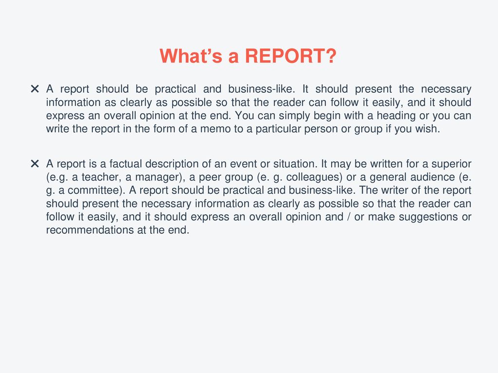 A REPORT. - ppt download