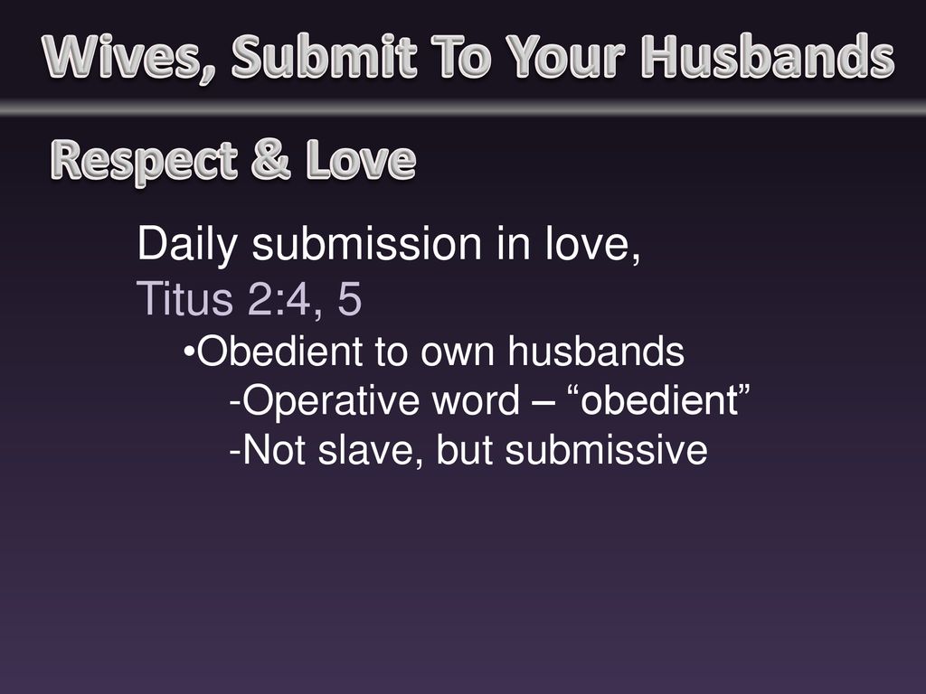 Submissive Slave Husband
