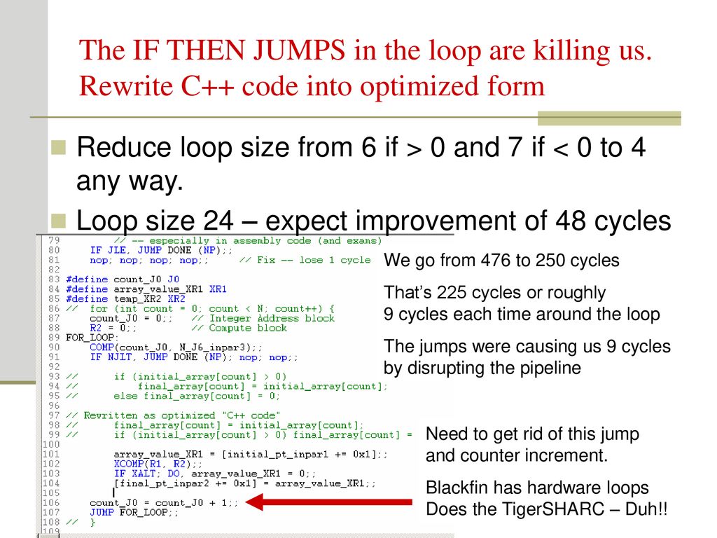 A first attempt at learning about optimizing the TigerSHARC code - ppt ...
