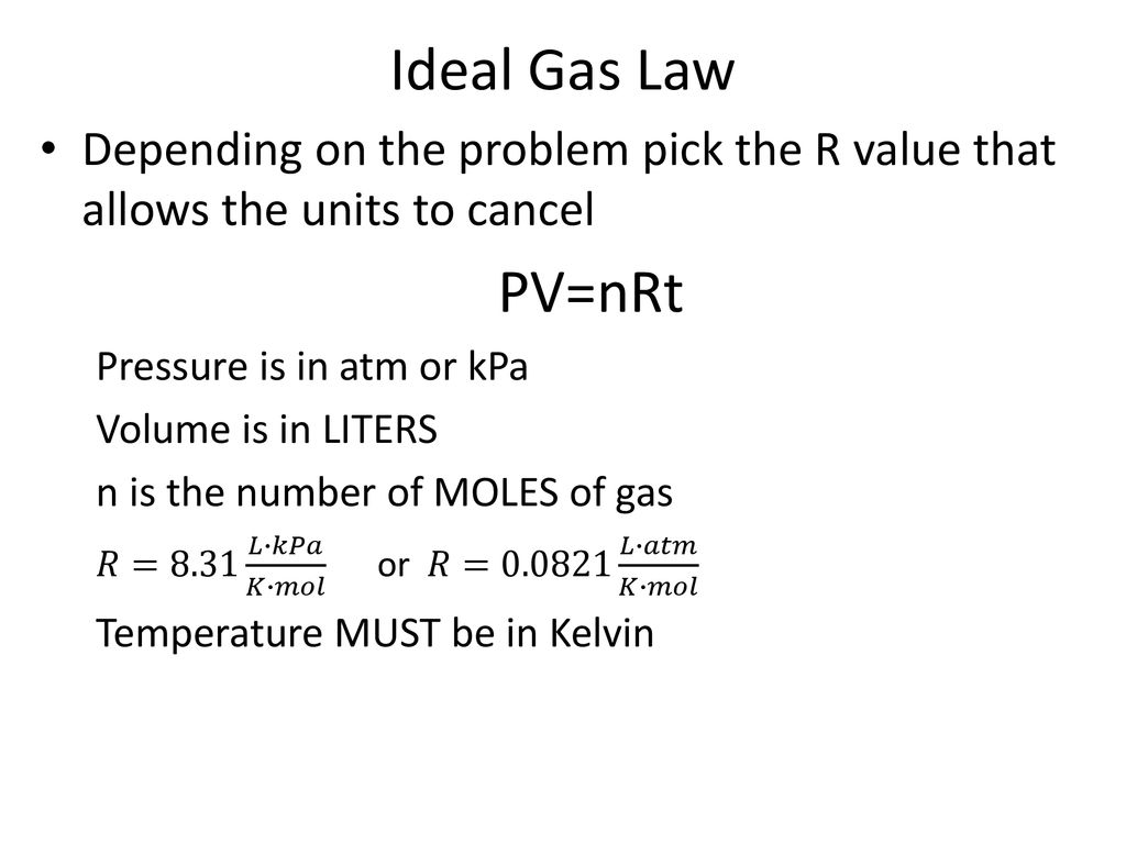 Gas Laws And Nature Of Gases Ppt Download