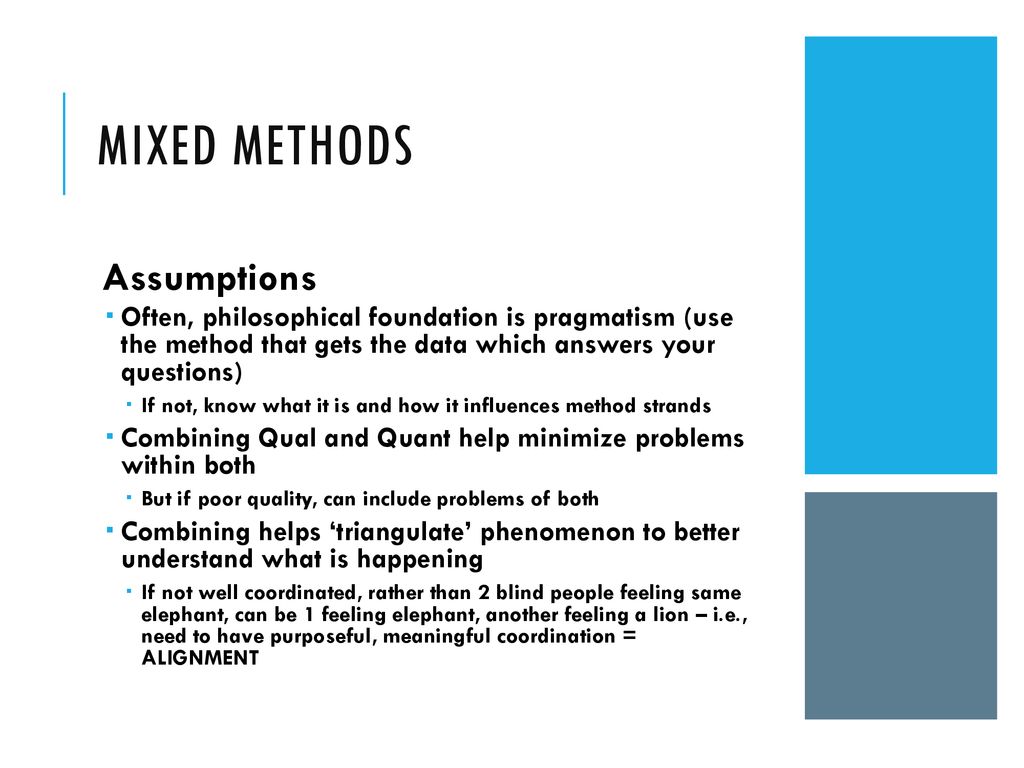 Mixed Methods: Focus on Dissertations - ppt download