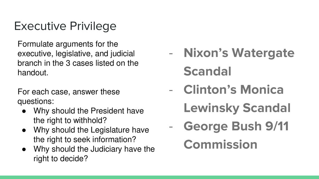 Executive Orders and Privileges ppt download