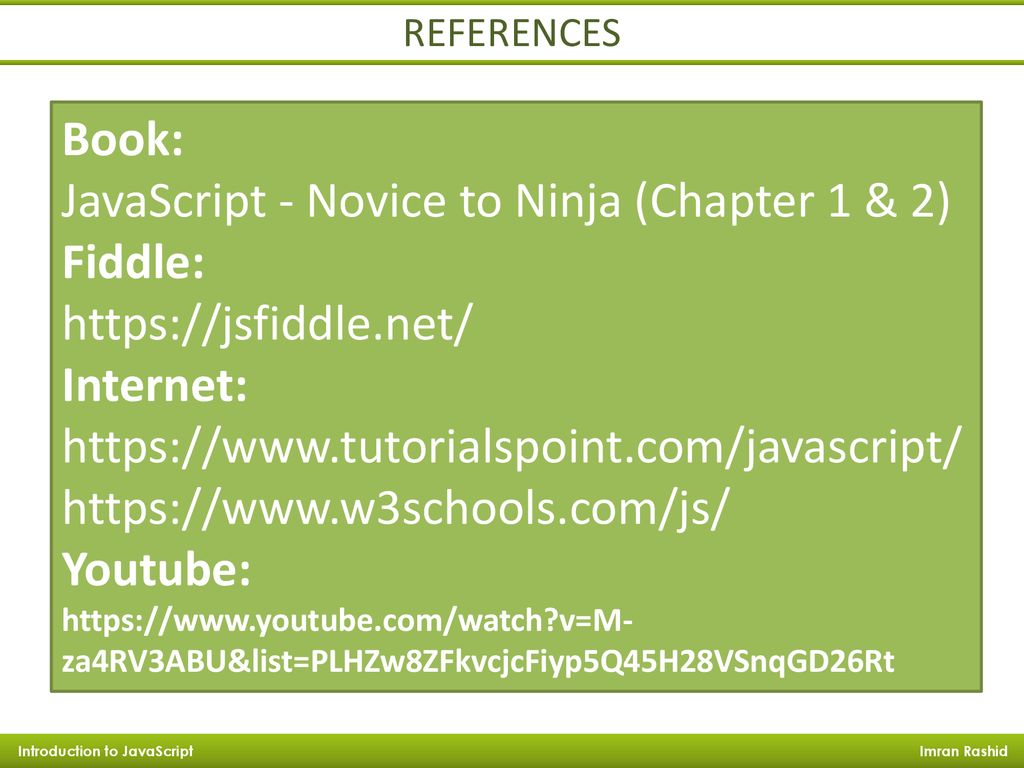 Introduction To JavaScript - ppt download