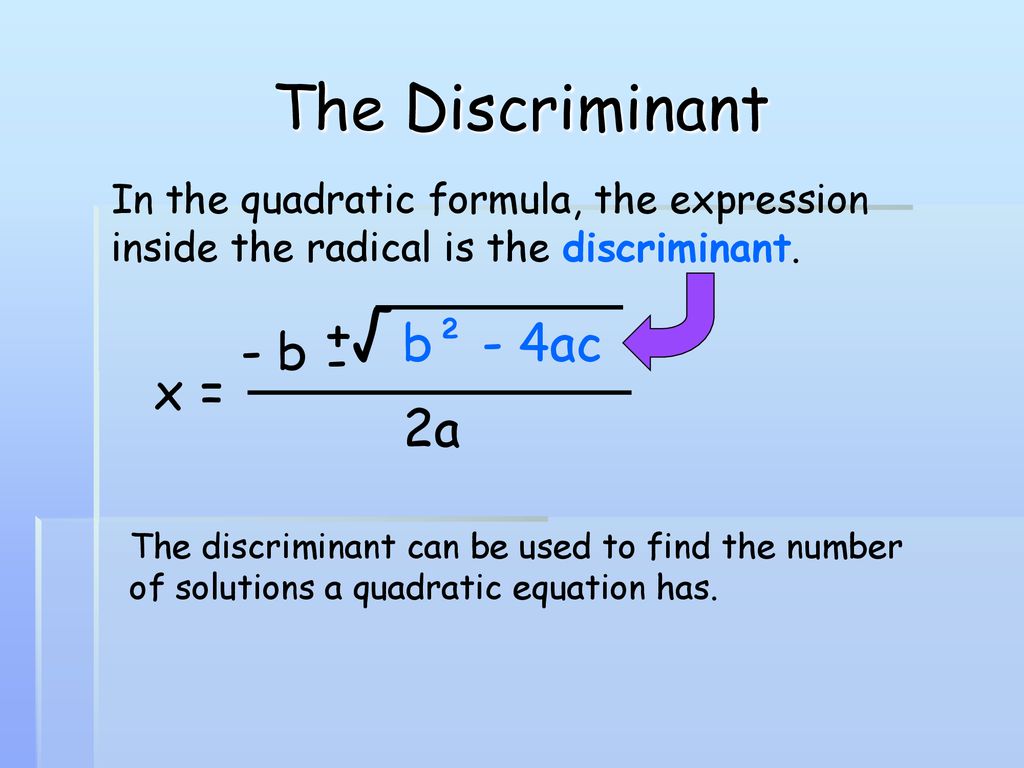 algebra-9-6-the-discriminant-ppt-download