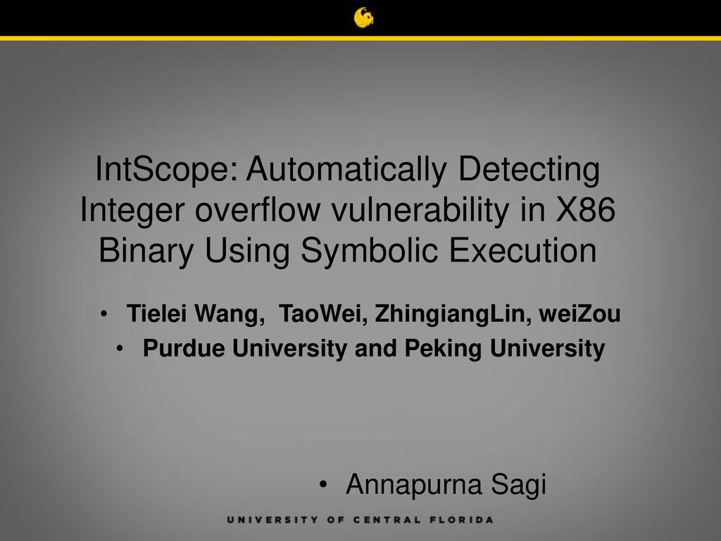 IntScope: Automatically Detecting Integer overflow vulnerability in X86 ...