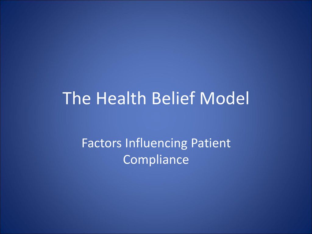 The Health Belief Model