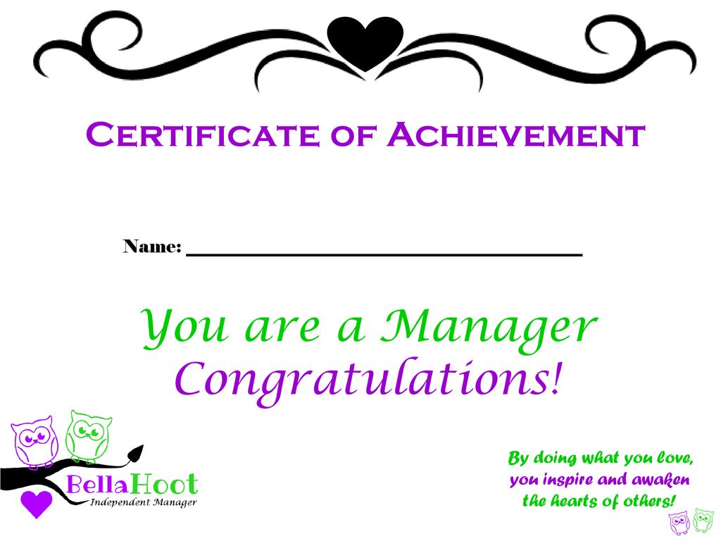 You are an Advisor Congratulations! Certificate of Achievement ...