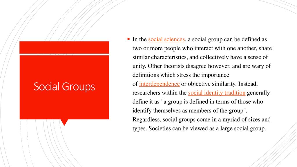 importance of social groups