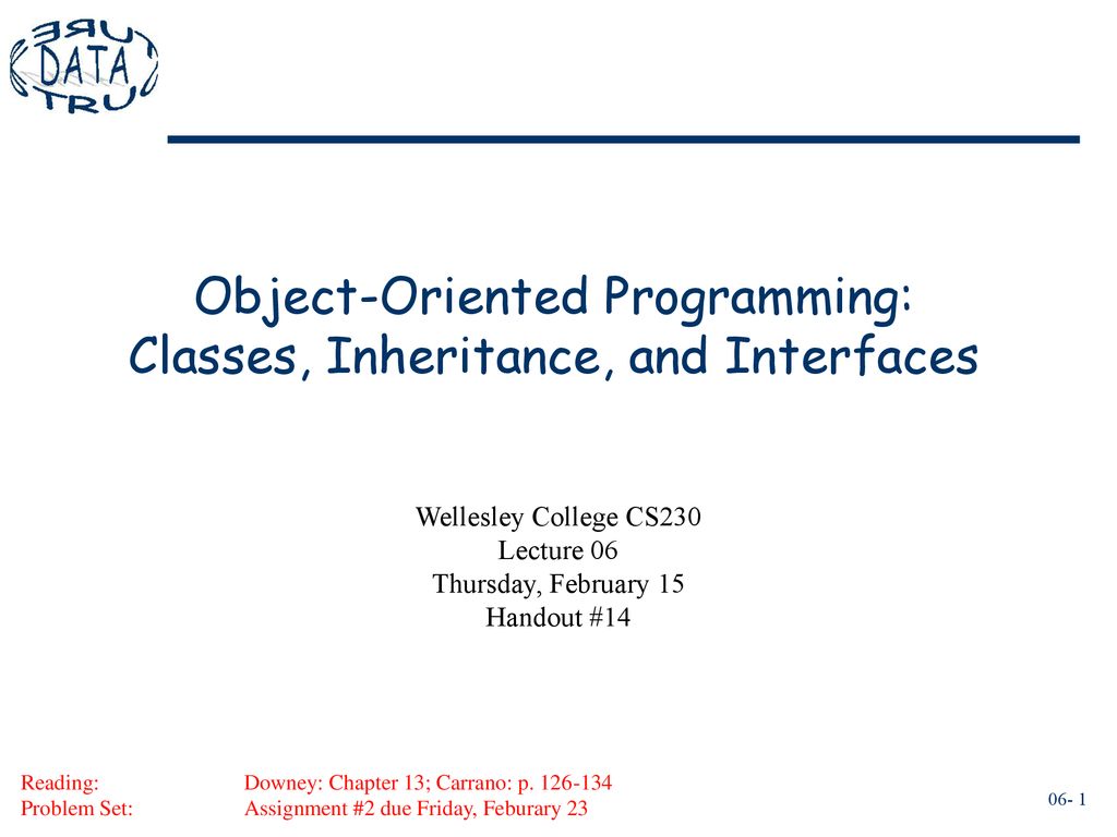 Object-Oriented Programming: Classes, Inheritance, and Interfaces - ppt ...