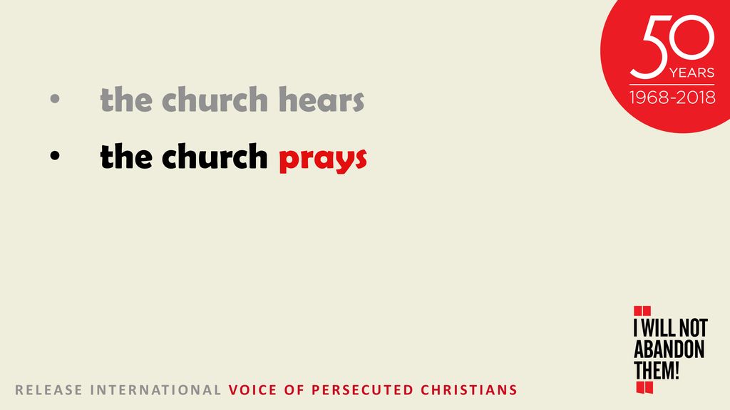 the church hears the church prays