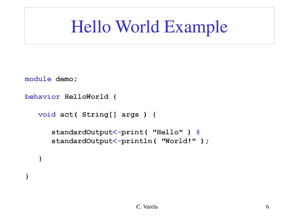 Concurrent Programming Actors, SALSA, Coordination Abstractions - ppt ...