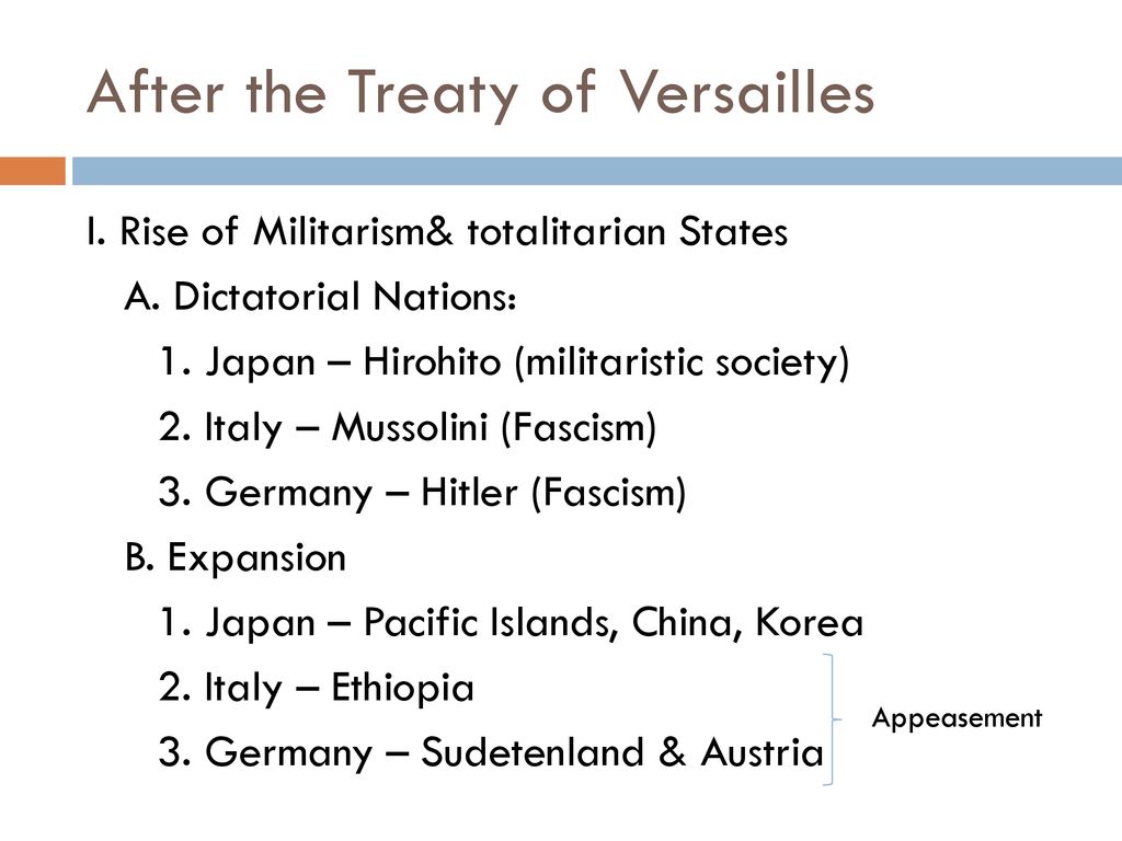 Getting Down To Crunch Time Ppt Download   After The Treaty Of Versailles 