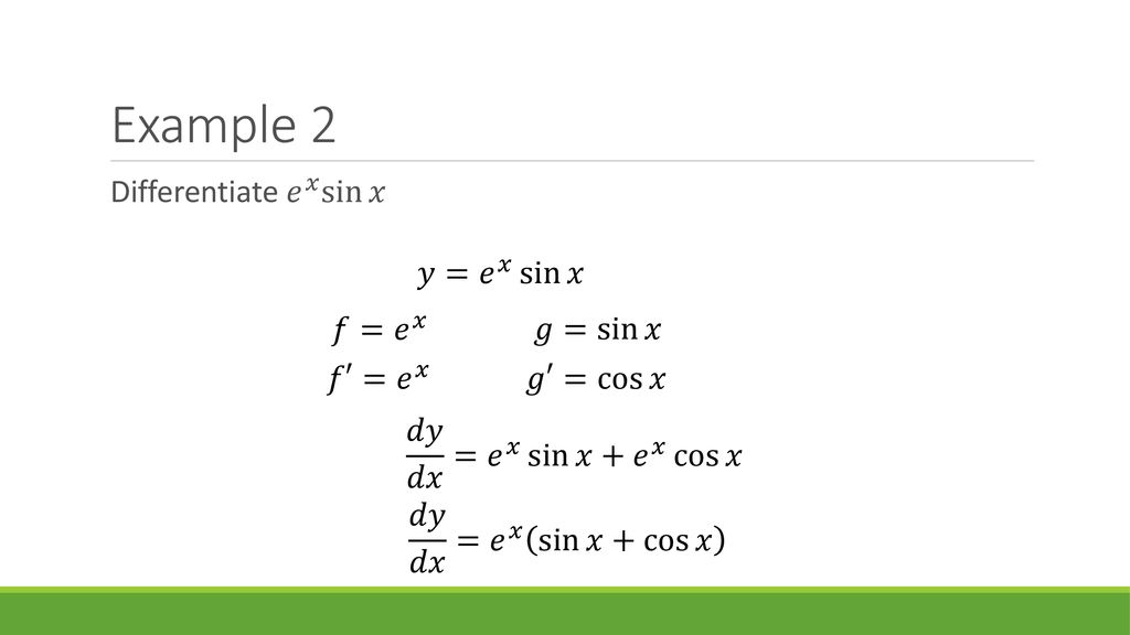 Product Quotient Chain Rule Ppt Download