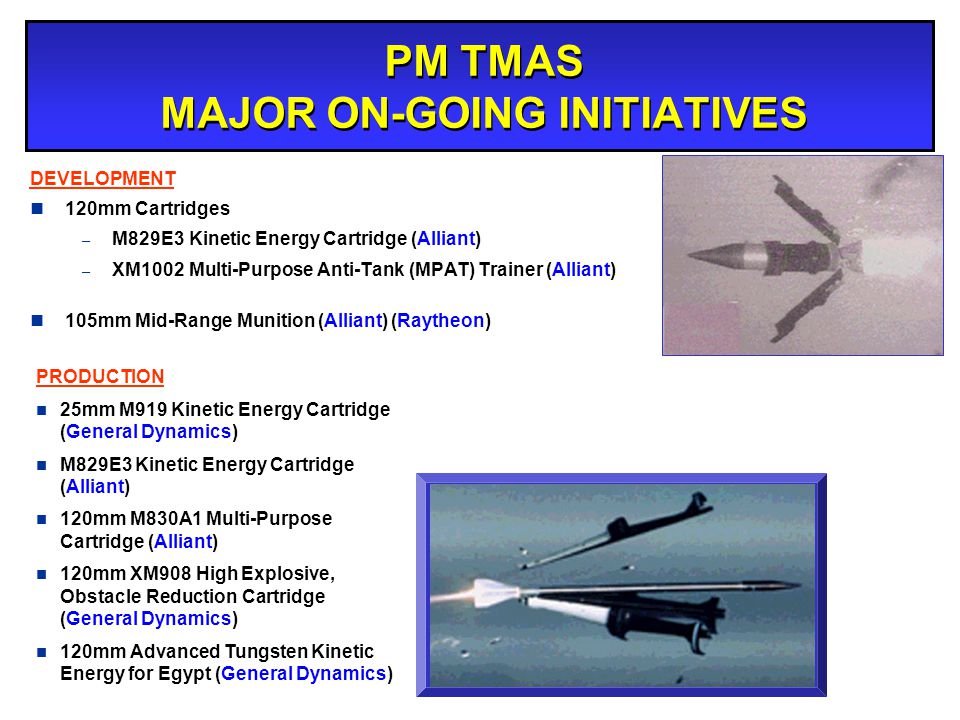 PM TMAS MAJOR ON-GOING INITIATIVES