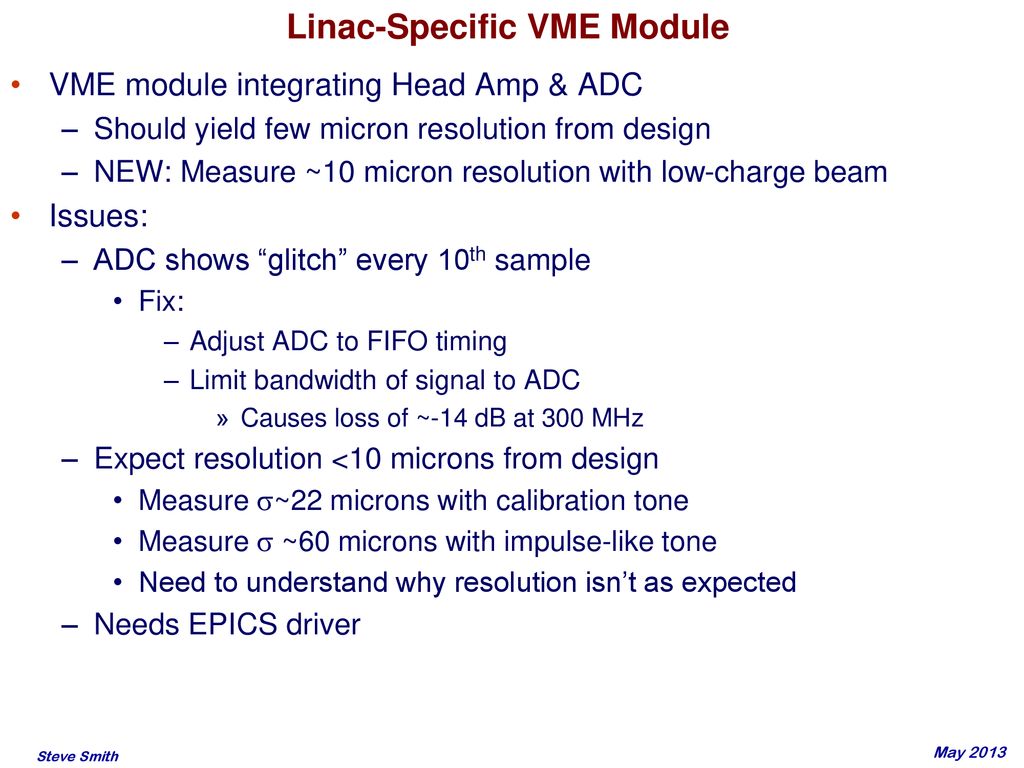 Linac-Specific VME Module